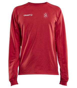 Sweat Col Rond Homme Evolve Rouge